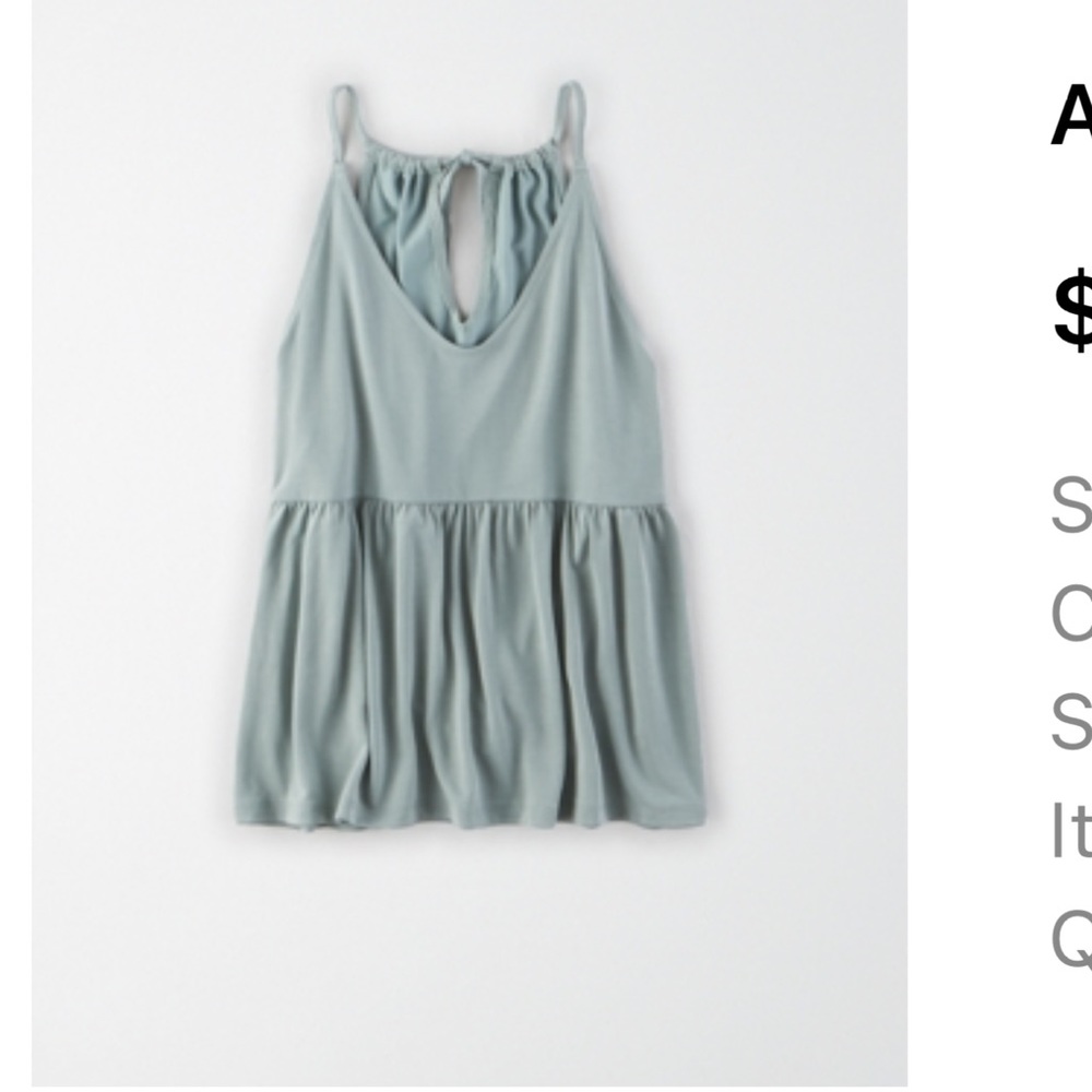 AE V-neck Peplum Tank Top